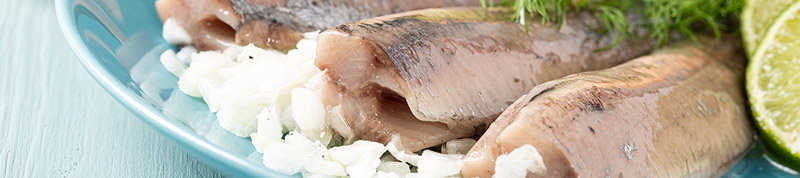 dutch herring with onions is full of essential fatty acids for longevity